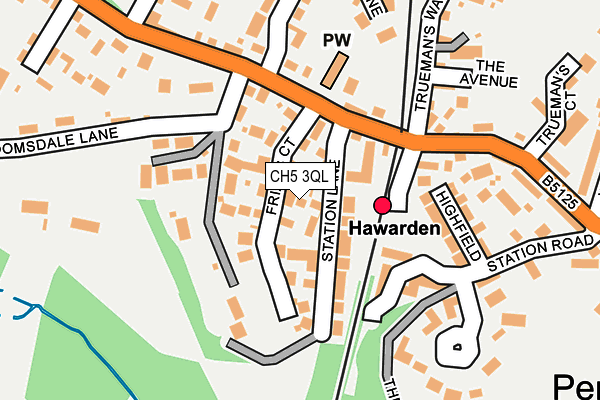 CH5 3QL map - OS OpenMap – Local (Ordnance Survey)