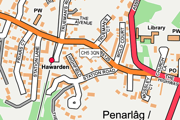 CH5 3QN map - OS OpenMap – Local (Ordnance Survey)