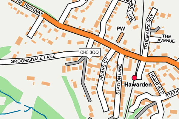 CH5 3QQ map - OS OpenMap – Local (Ordnance Survey)