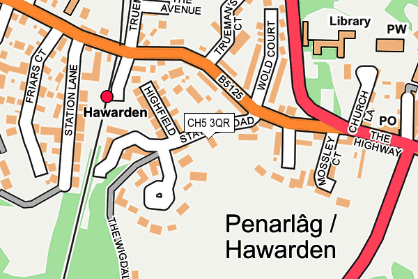 CH5 3QR map - OS OpenMap – Local (Ordnance Survey)