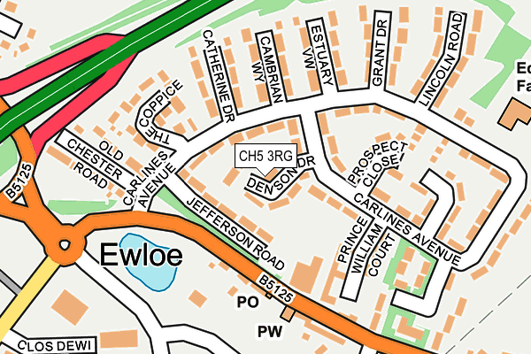 CH5 3RG map - OS OpenMap – Local (Ordnance Survey)