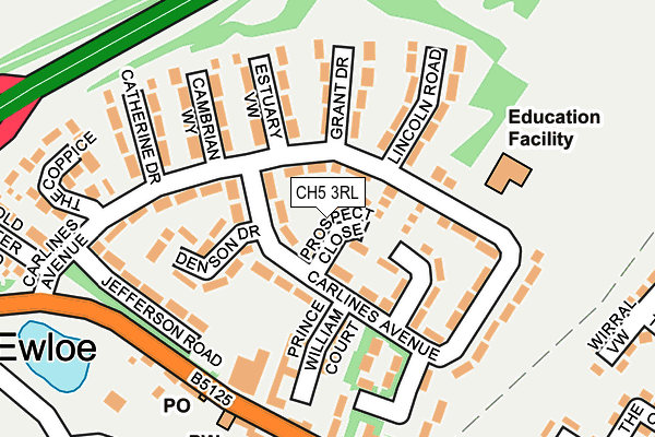 CH5 3RL map - OS OpenMap – Local (Ordnance Survey)