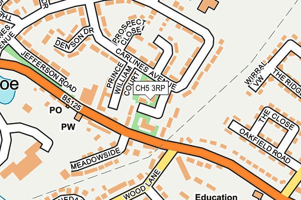 CH5 3RP map - OS OpenMap – Local (Ordnance Survey)