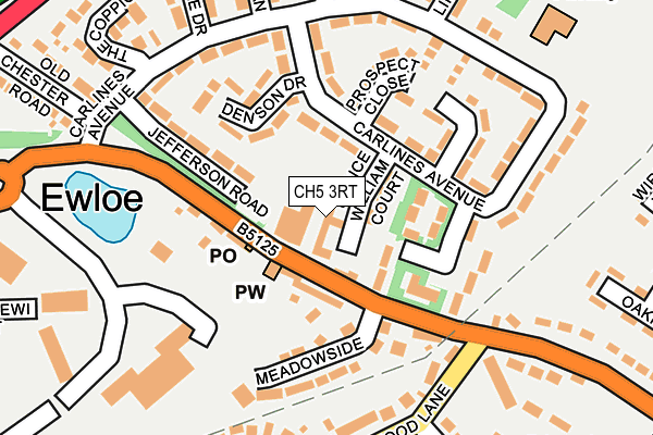 CH5 3RT map - OS OpenMap – Local (Ordnance Survey)