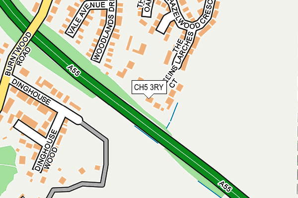 CH5 3RY map - OS OpenMap – Local (Ordnance Survey)