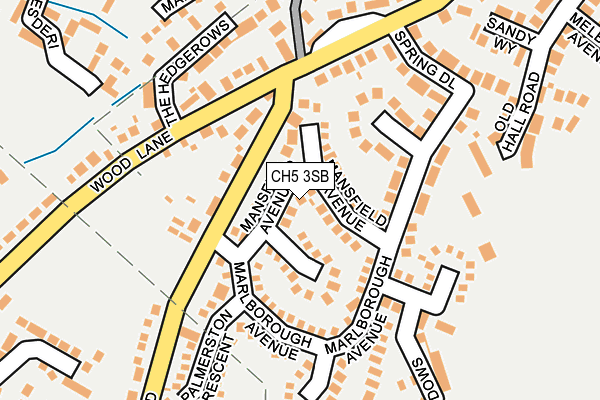 CH5 3SB map - OS OpenMap – Local (Ordnance Survey)