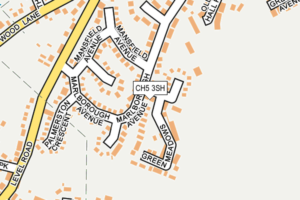 CH5 3SH map - OS OpenMap – Local (Ordnance Survey)