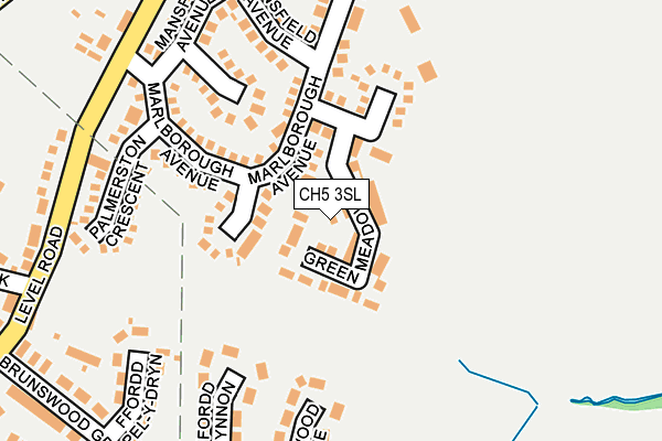 CH5 3SL map - OS OpenMap – Local (Ordnance Survey)