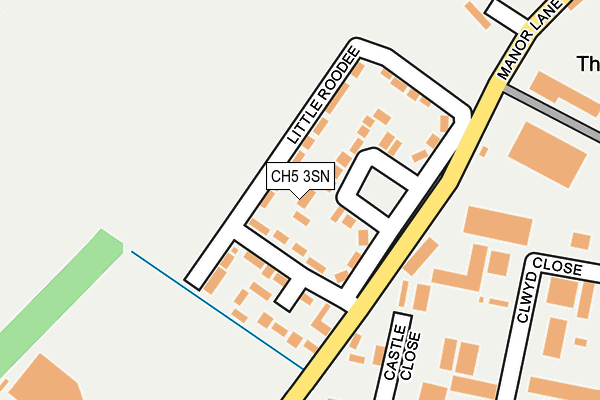 CH5 3SN map - OS OpenMap – Local (Ordnance Survey)