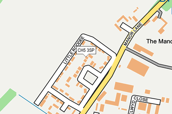 CH5 3SP map - OS OpenMap – Local (Ordnance Survey)