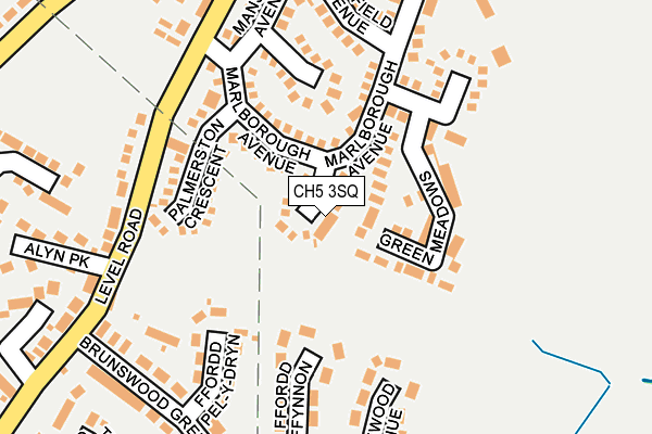 CH5 3SQ map - OS OpenMap – Local (Ordnance Survey)