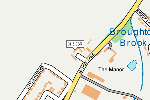 CH5 3SR map - OS OpenMap – Local (Ordnance Survey)