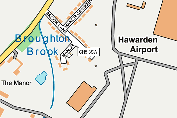 CH5 3SW map - OS OpenMap – Local (Ordnance Survey)