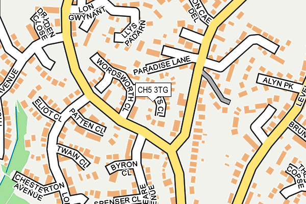 CH5 3TG map - OS OpenMap – Local (Ordnance Survey)