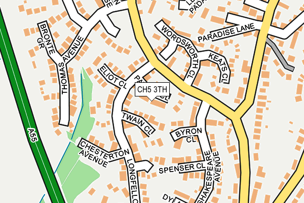 CH5 3TH map - OS OpenMap – Local (Ordnance Survey)