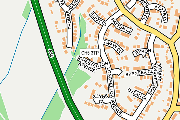 CH5 3TP map - OS OpenMap – Local (Ordnance Survey)