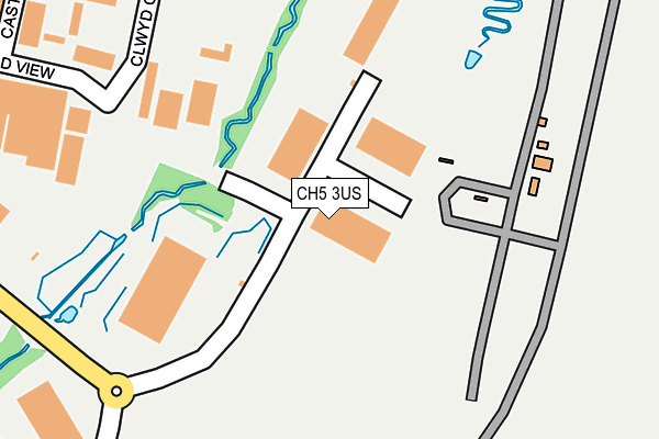 CH5 3US map - OS OpenMap – Local (Ordnance Survey)