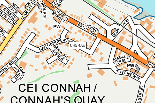 CH5 4AE map - OS OpenMap – Local (Ordnance Survey)