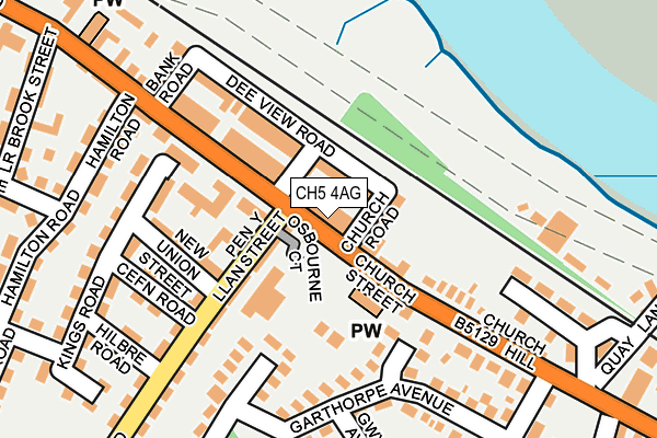 CH5 4AG map - OS OpenMap – Local (Ordnance Survey)