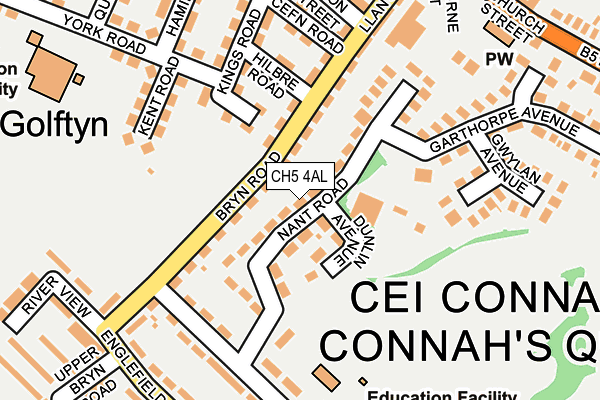 CH5 4AL map - OS OpenMap – Local (Ordnance Survey)