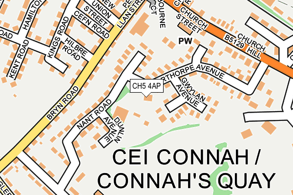 CH5 4AP map - OS OpenMap – Local (Ordnance Survey)