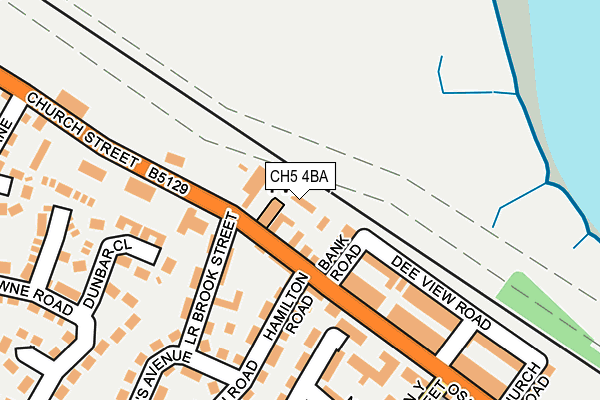 CH5 4BA map - OS OpenMap – Local (Ordnance Survey)