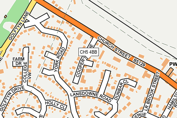 CH5 4BB map - OS OpenMap – Local (Ordnance Survey)