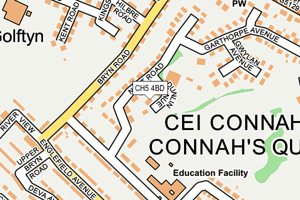 CH5 4BD map - OS OpenMap – Local (Ordnance Survey)