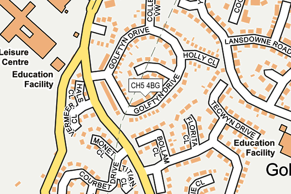CH5 4BG map - OS OpenMap – Local (Ordnance Survey)