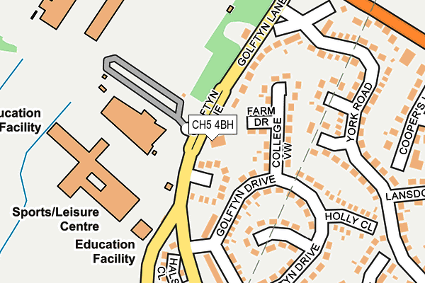 CH5 4BH map - OS OpenMap – Local (Ordnance Survey)