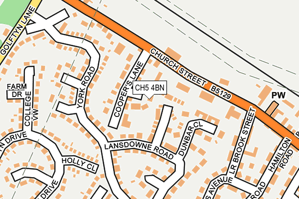 CH5 4BN map - OS OpenMap – Local (Ordnance Survey)