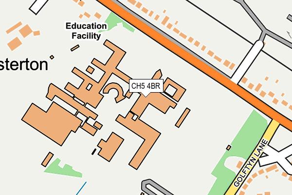 CH5 4BR map - OS OpenMap – Local (Ordnance Survey)