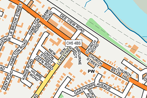 CH5 4BS map - OS OpenMap – Local (Ordnance Survey)