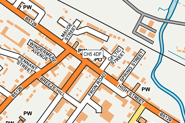 CH5 4DF map - OS OpenMap – Local (Ordnance Survey)