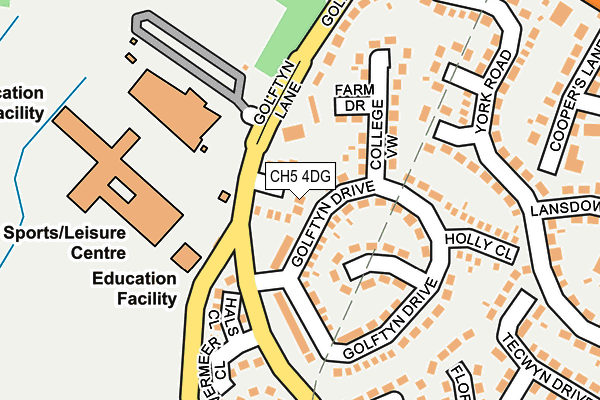 CH5 4DG map - OS OpenMap – Local (Ordnance Survey)