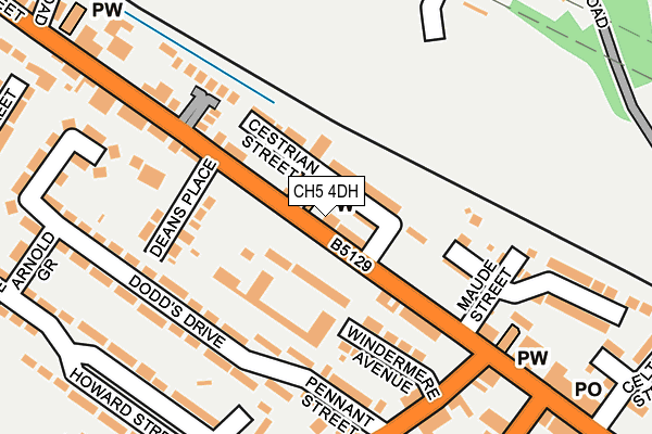 CH5 4DH map - OS OpenMap – Local (Ordnance Survey)