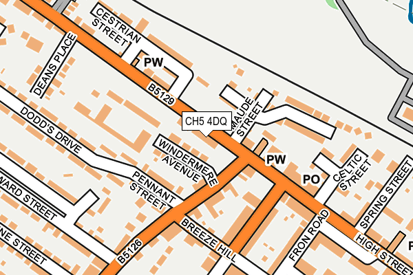 CH5 4DQ map - OS OpenMap – Local (Ordnance Survey)