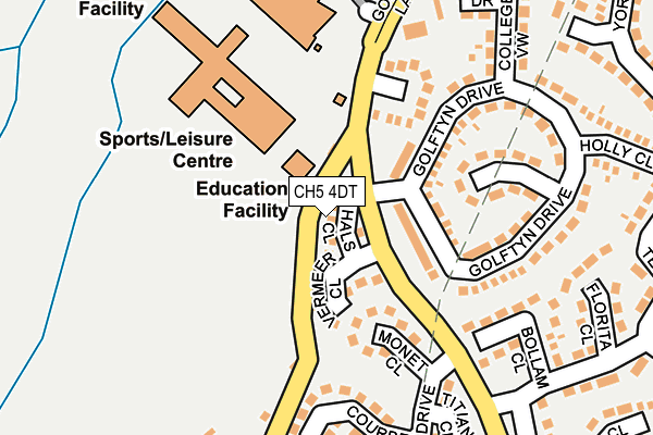 CH5 4DT map - OS OpenMap – Local (Ordnance Survey)