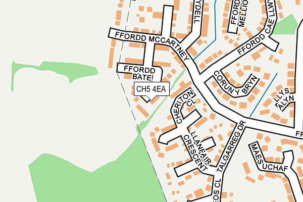 CH5 4EA map - OS OpenMap – Local (Ordnance Survey)