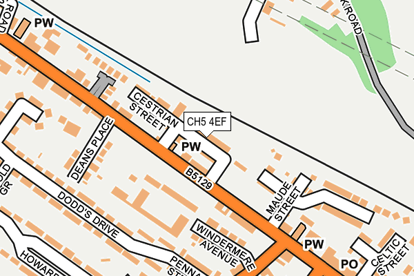 CH5 4EF map - OS OpenMap – Local (Ordnance Survey)