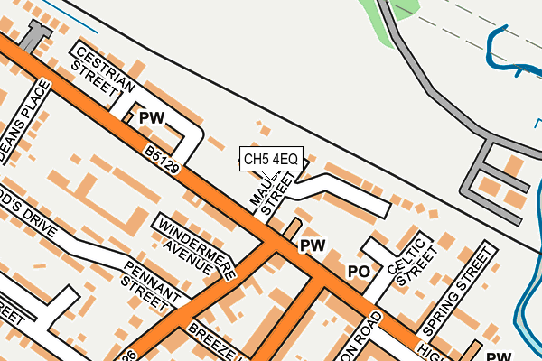 CH5 4EQ map - OS OpenMap – Local (Ordnance Survey)