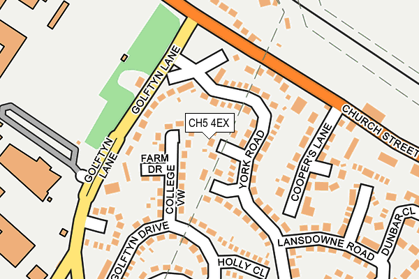 CH5 4EX map - OS OpenMap – Local (Ordnance Survey)