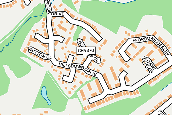 CH5 4FJ map - OS OpenMap – Local (Ordnance Survey)