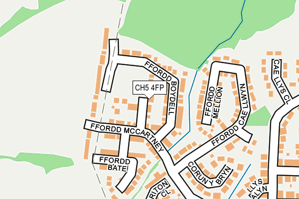 CH5 4FP map - OS OpenMap – Local (Ordnance Survey)