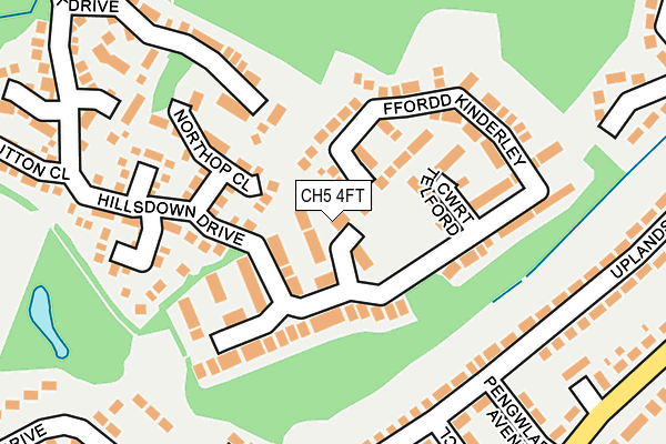 CH5 4FT map - OS OpenMap – Local (Ordnance Survey)