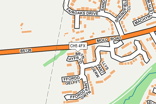 CH5 4FX map - OS OpenMap – Local (Ordnance Survey)