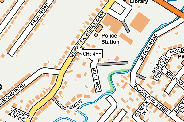 CH5 4HF map - OS OpenMap – Local (Ordnance Survey)