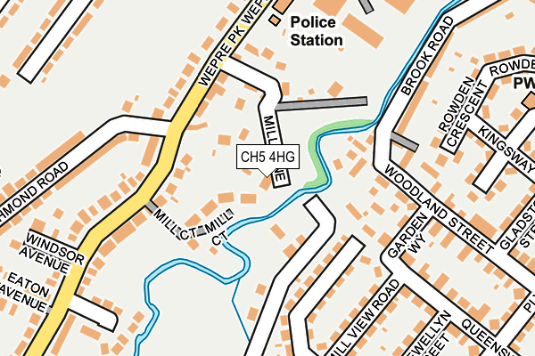 CH5 4HG map - OS OpenMap – Local (Ordnance Survey)