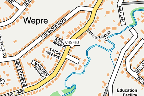 CH5 4HJ map - OS OpenMap – Local (Ordnance Survey)