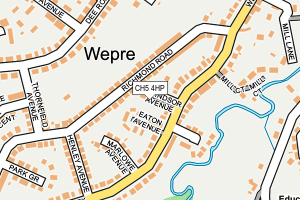 CH5 4HP map - OS OpenMap – Local (Ordnance Survey)